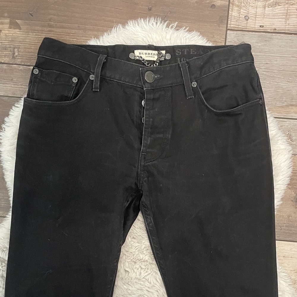 Burberry Black Denim Trousers